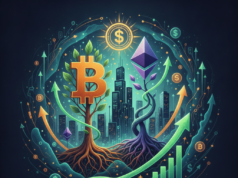 Trhy v pohybe: Bitcoin a Ethereum ETF lákajú kapitál, hlavné kryptomeny poskočili až o 5 %